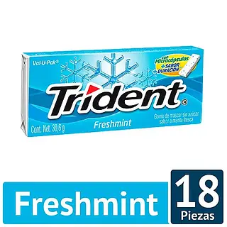 Goma De Mascar Trident Val-Up-Pak Freshmint
