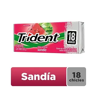 Goma De Mascar Trident Val-Up-Pak Sandia