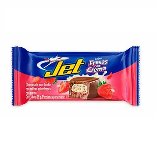 Chocolatina Jet Fresas Con Crema