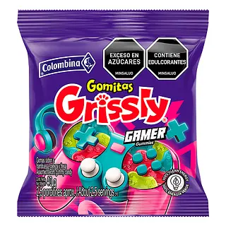 Gomas Grissly Gamer Colombina X 40 Gramos