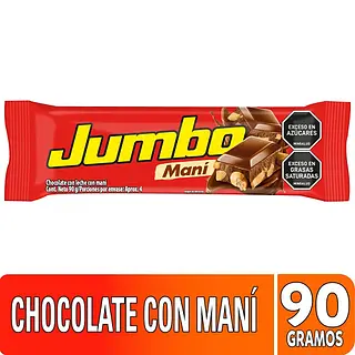 Chocolatina Jet Jumbo Mani