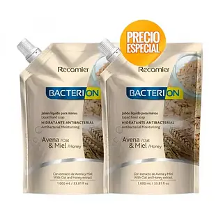 Jabon Liquido Recamier Bacterion Avena Repuesto