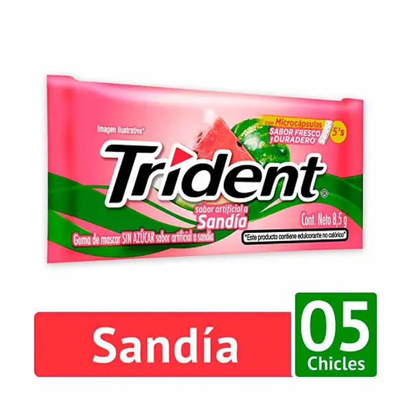 Goma De Mascar Trident Sandia