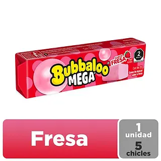 Chiclets Bubbaloo Mega Fresa