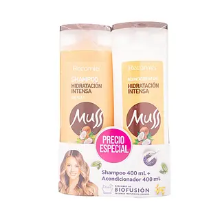 Shampoo + Acondicionador Recamier Muss Hidratacion Duo