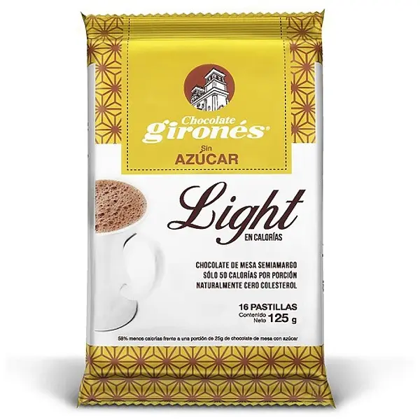 Chocolate Girones Sin Azucar Tradicional