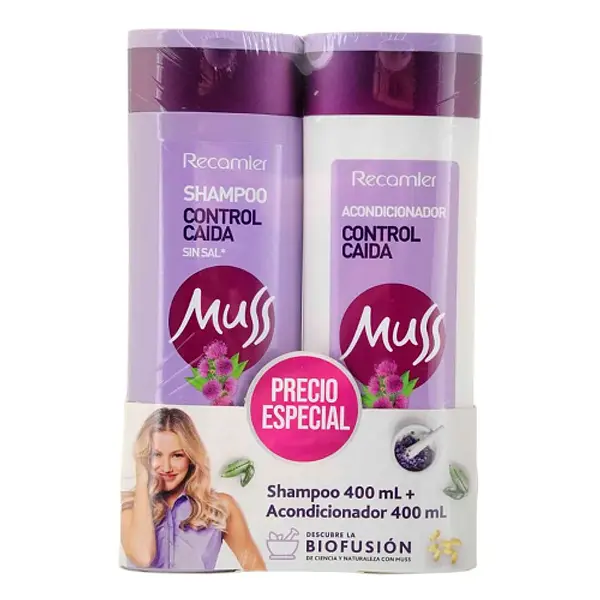 Shampoo + Acondicionador Recamier Muss Control Caida