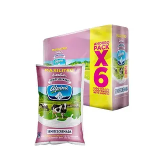 Leche Semidescremada Alpina
