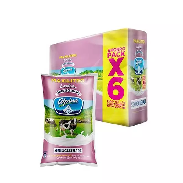 Leche Semidescremada Alpina