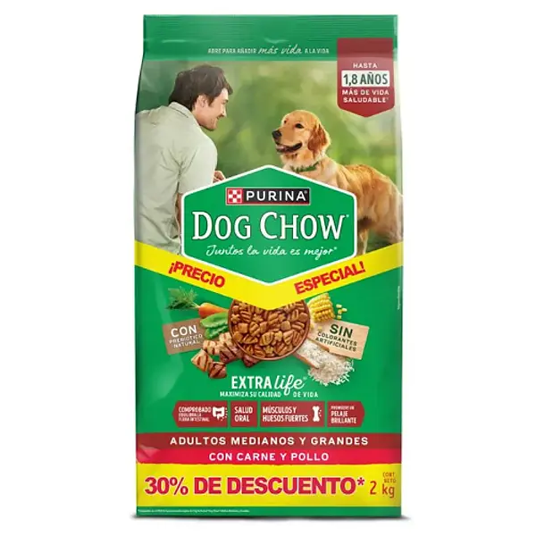 Pur Dog Chow Adultos Razas Grandes