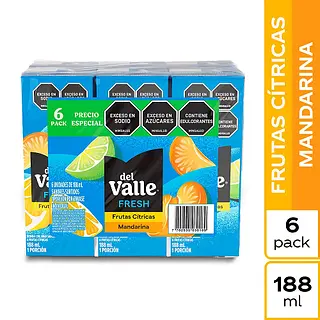 Jugo Del Valle Citrus+ Mandarinax 6 Unidades