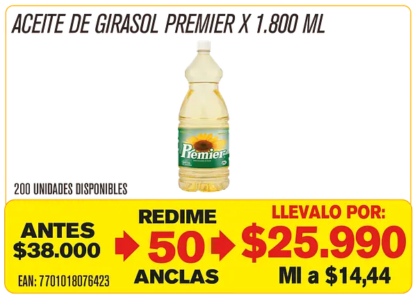 Aceite Premier Maravillones