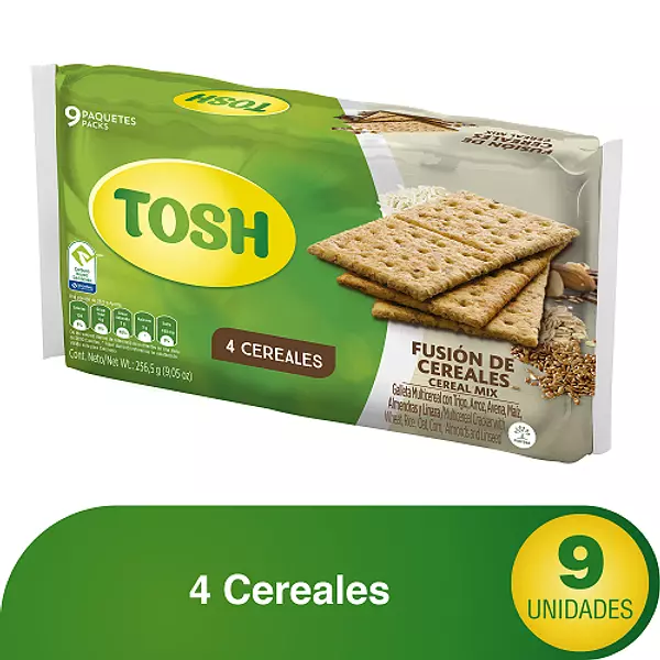 Galletas Tosh Fusión De Cereales