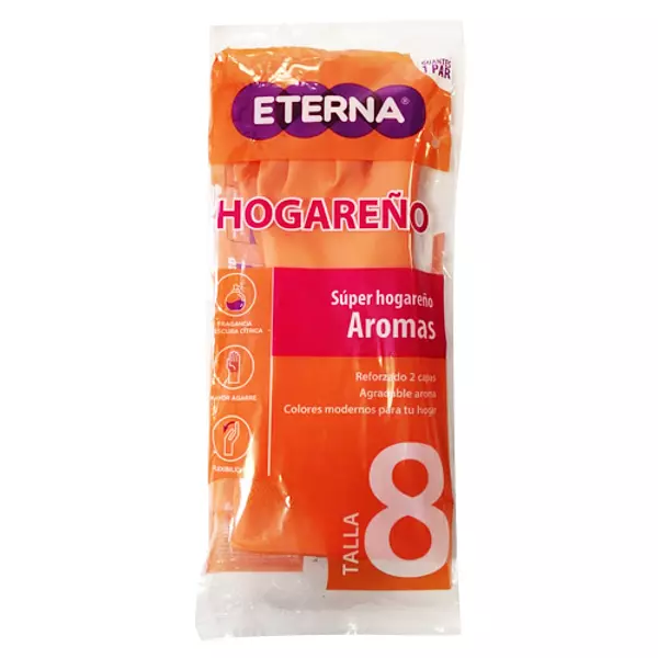 Guante Uva Antibact Talla 8 Eterna