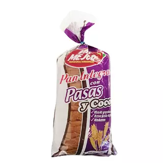 Pan Tajado Pasas Viva Mejor