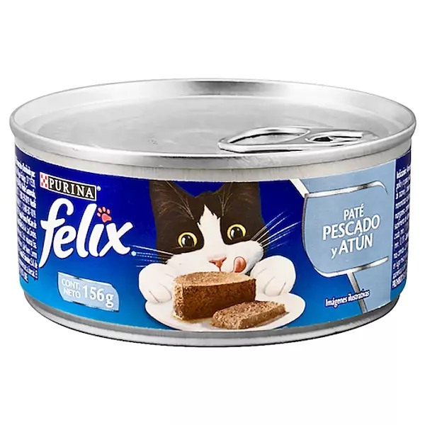 Alimento Húmedo Gato Felix Lata Pate Pescado & Atún