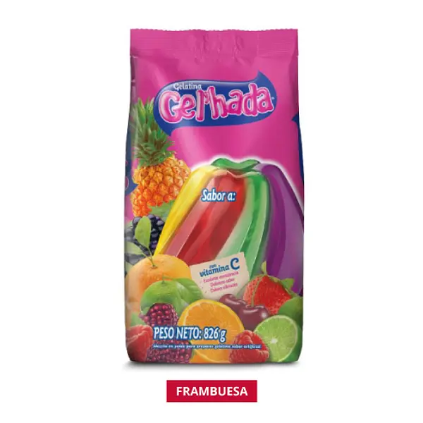 Gelatina Gelada Frambruesa