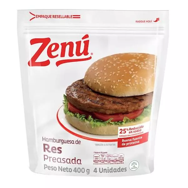 Hamburguesa Preasada Zenu