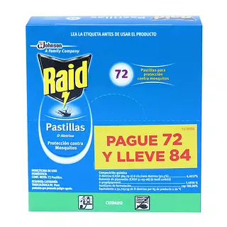 Insecticida Raid Pastillas