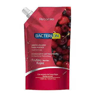 Jabón Líquido Bacterion Repuesto Frutos