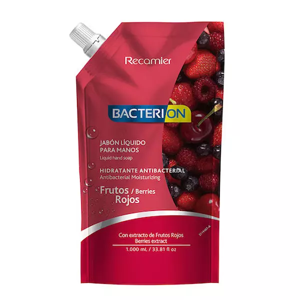 Jabón Líquido Bacterion Repuesto Frutos