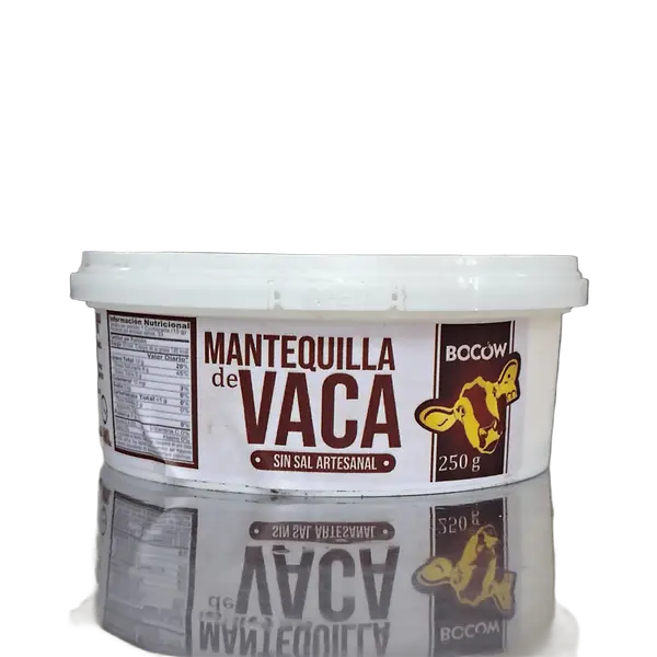Mantequilla Bocow Sin Sal Artesanal X 250g