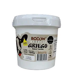 Yogurt Griego Bocow Vainilla X 1000 Gr