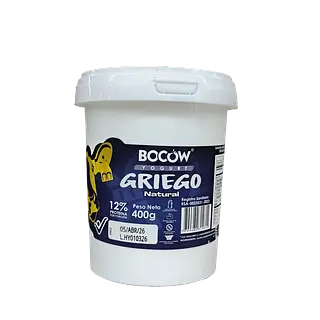 Yogurt Griego Bocow Natural X 400 Gr