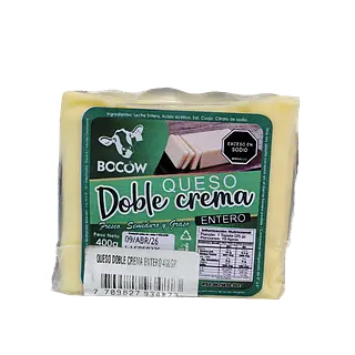 Queso En Bloque Bocow X 400gr