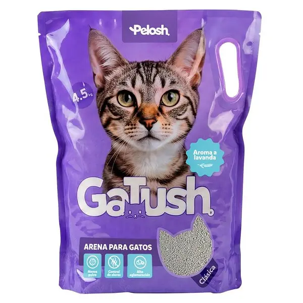 Arena Para Gatos Gatush Aroma Lavanda X 4500 Gr
