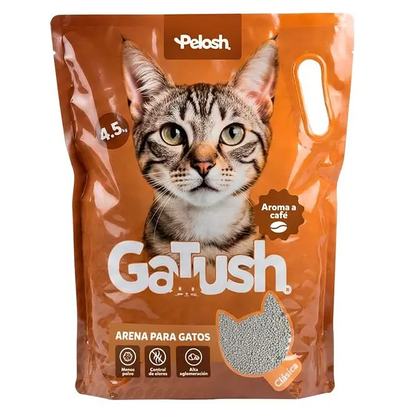Arena Para Gatos Gatush Aroma Café X 4500 Gr