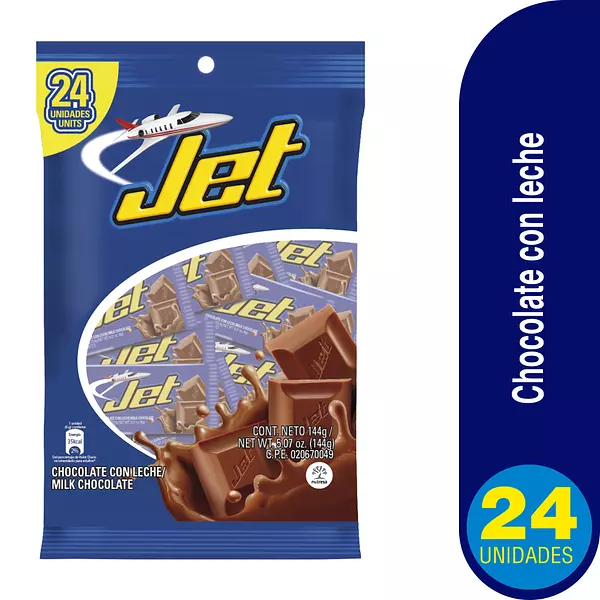 Chocolatina Jet Minijet Leche