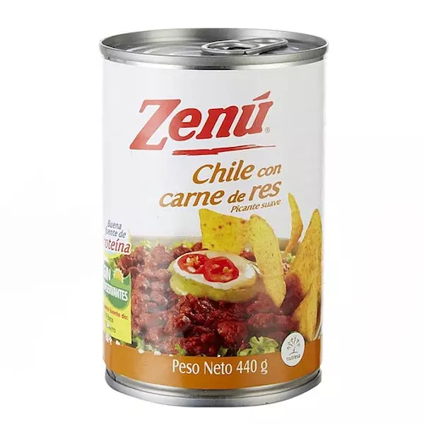 Chile Carne Res Zenu Lata
