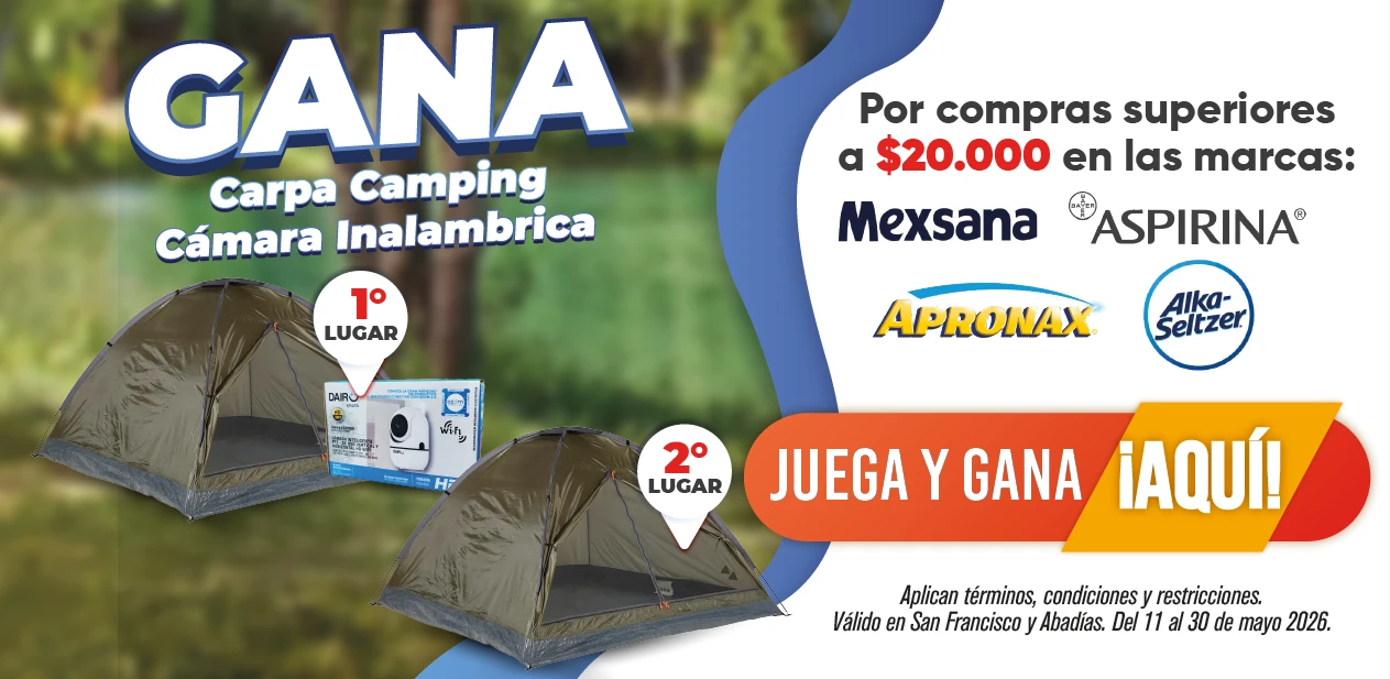 GAN KIT CAMPING CON MEXSANA Y MEGAREDIL