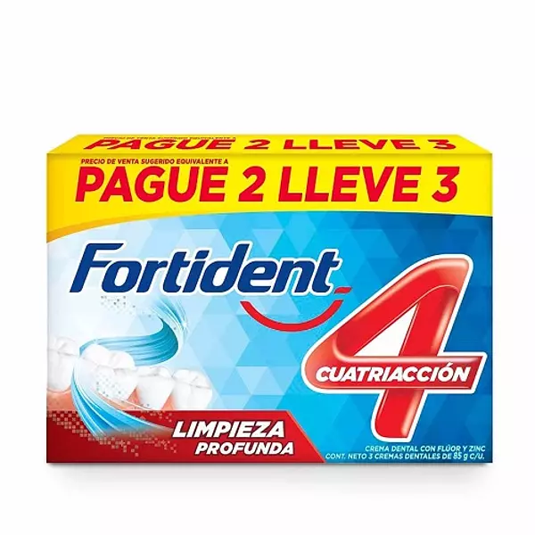 Crema Dental Fortident Limpieza Profunda