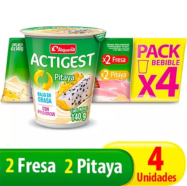 Yogurt Activia Fresa Pitaya