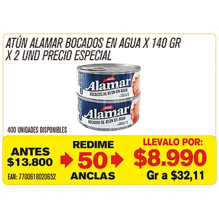 Atún Alamar Delitun En Agua Maravillones