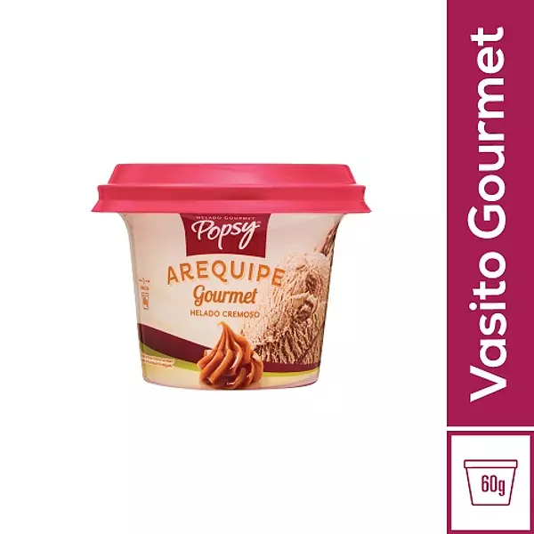 Helado Gourmet Popsy Arequipe Vaso