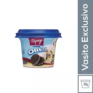Helado Gourmet Popsy Oreo Vaso