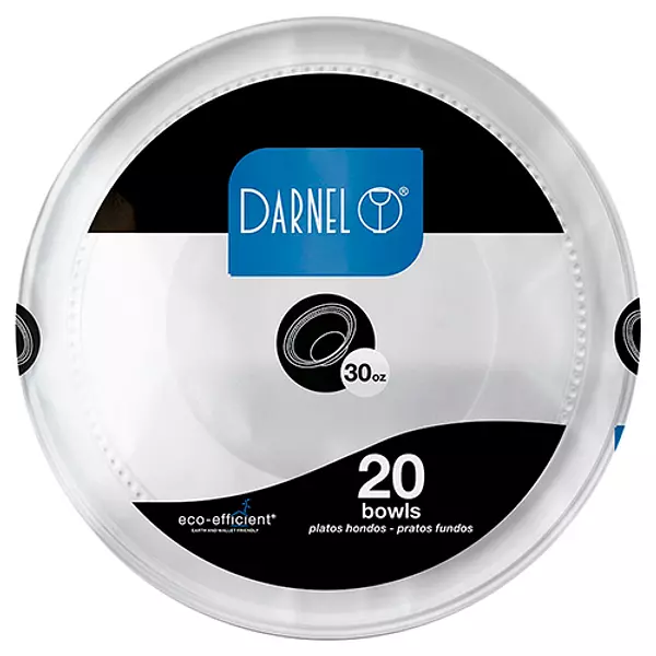 Plato Hondo Blanco Darnel 30 Onz