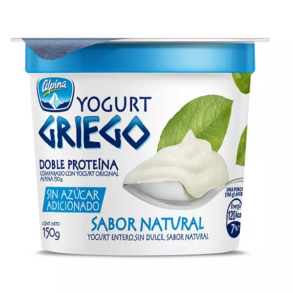 Yogurt Griego Sin Azucar Alpina