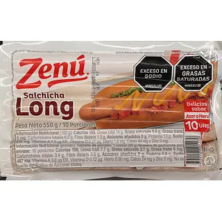 Salchicha Zenú Long X 550g