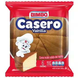 Ponqué Bimbo Casero Vainilla