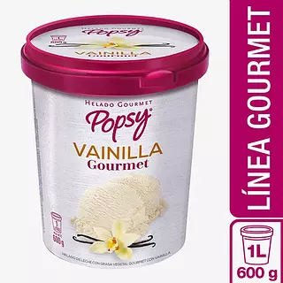 Helado Gourmet Popsy Vainilla