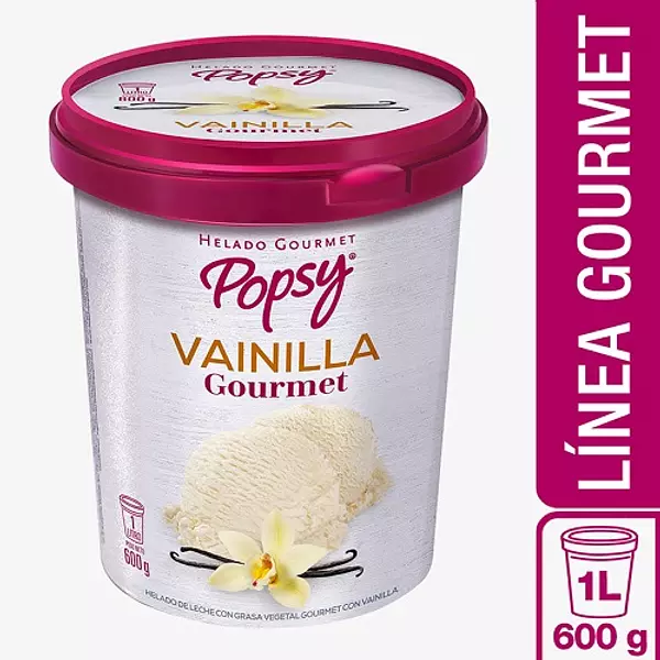 Helado Gourmet Popsy Vainilla