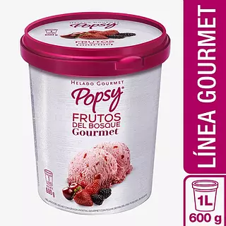 Helado Gourmet Popsy Frutos del Bosque