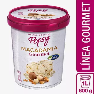 Helado Gourmet Popsy Macadamia