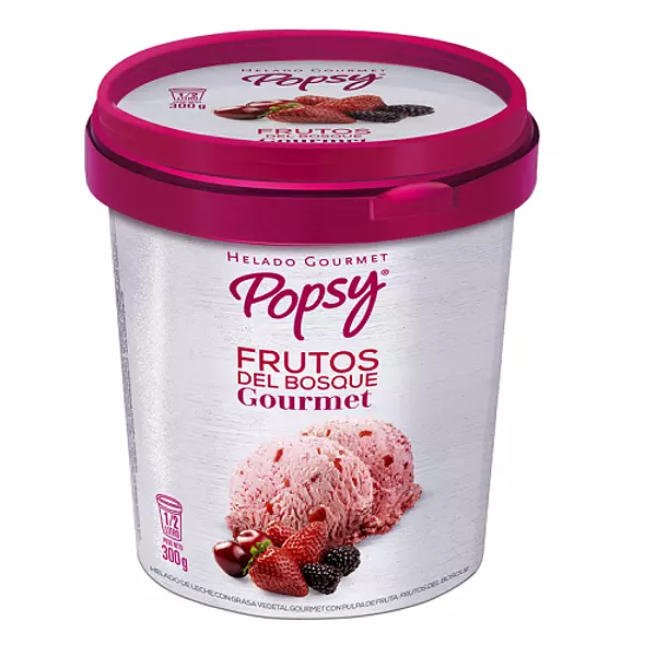 Helado Gourmet Popsy Frutos del Bosque