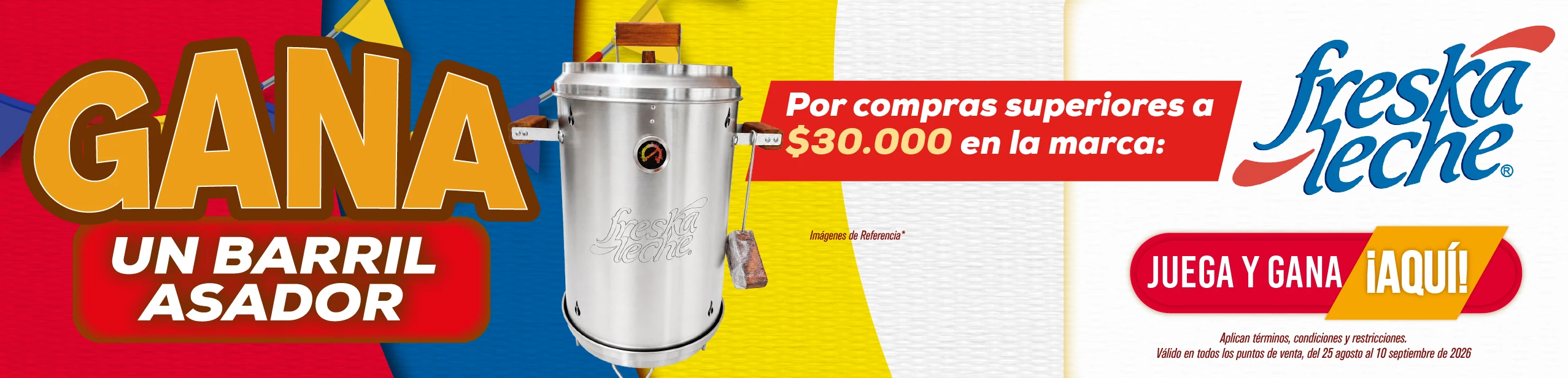 GANA BARRIL AHUMADOR CON FRESKALECHE Y MEGAREDIL