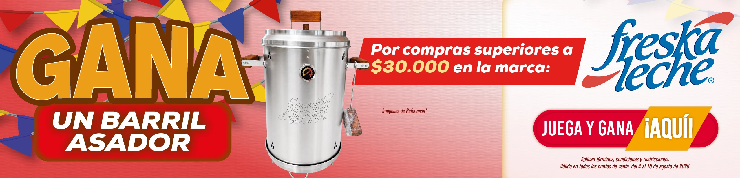GANA BARRIL AHUMADOR CON FRESKALECHE Y MEGAREDIL